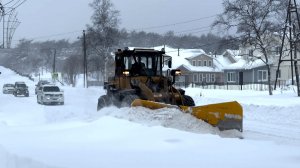 В Охинском районе бушует метель