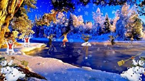 Видеофоны! Видеофон Зимний Зимние забавы от Киностудии Мудрого Кота Тимофея!