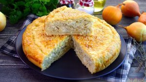 На сметанном корже. ЛУКОВЫЙ ПИРОГ С ПЛАВЛЕНЫМ СЫРОМ