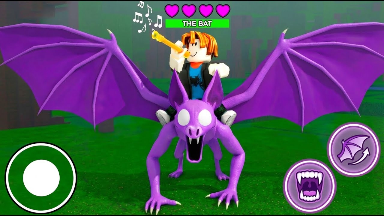 Приручил летучую мышь в 99 ночей в лесу! Анимация Роблокс