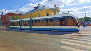 Первая поездка на трамвае 71-931М "Витязь-М" с бортовым номером 31390 по маршруту "А" - 30.11.2025