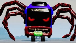 Эпический побег из Молнии Маккуин Пожиратель, Автобус Пожиратель, Мэтр Пожиратель_BeamNG.Drive