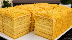 Карамельный МЕДОВИК без раскатки коржей! МАЛО КТО ЗНАЕТ Этот способ! Без масла! Как ПУХ!