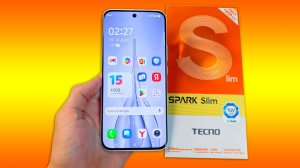 TECNO SPARK SLIM - САМЫЙ ТОНКИЙ БЮДЖЕТНЫЙ СМАРТФОН!