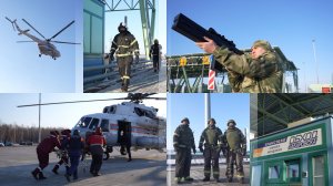 Учения МЧС России на автодороге «Обход Хабаровска»