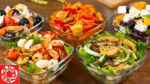 ТОП-5 САЛАТОВ БЕЗ МАЙОНЕЗА 🎄🥗 Вкусно, Легко и Очень Красиво!