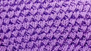 Прелестный рельефный узор— всего 6 рядов для создания красоты!