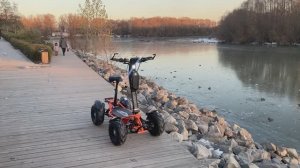 Электроквадроцикл полный привод - Eco Koleso 4X4 Lite🏁 Четырехколесный складной электросамокат💥