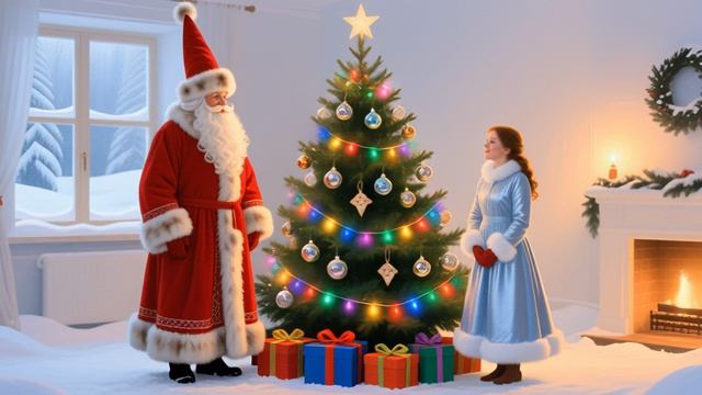 🎄 Волшебный вечер с Дедом Морозом и Снегурочкой! ✨