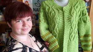 АРХИВ.  Обзор кардигана "Кокетка". Связан по мк @povyazushkistanyushkoy