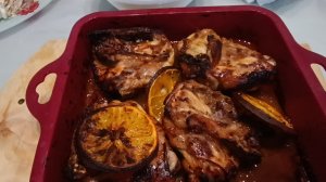 Бедра с апельсинами в аэрогриле