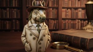 КОНЬ в ПАЛЬТО, шкатулка, подсвечник