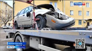 Как в Нижнем Новгороде эвакуируют брошенные машины