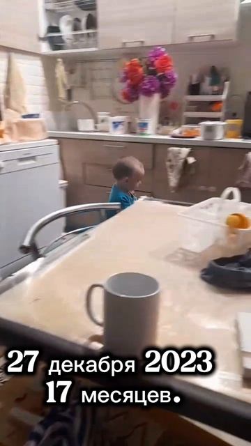 17 месяцев. Подружилась с бельчёнком .17 декабря 2023.mp4
