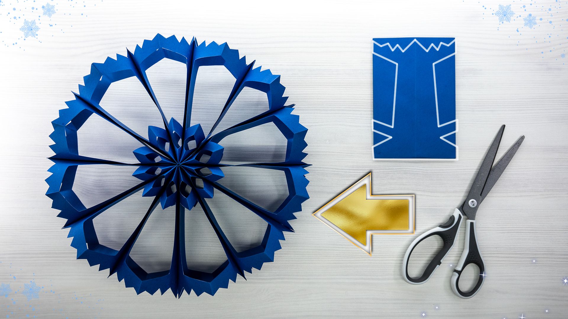 Великолепная 3D-снежинка из бумаги своими руками — потрясающий зимний декор! смотреть онлайн