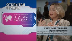 Открытая студия. Е. Гришина, директор Центра повышения производительности ВАВТ Минэкономразвития РФ