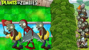 😱100 дней Выживания! Бассейн в PvZ Ultimate Plants VS Zombies! ПВЗ