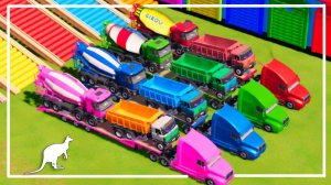 Мультики для детей про машинки. Громкие грузовики участвующие в Ярких краш тестах. Мультики малышам