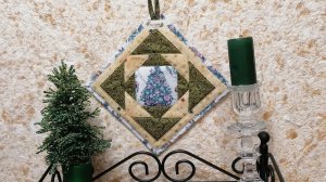 Новогодняя кухонная прихватка своими руками.