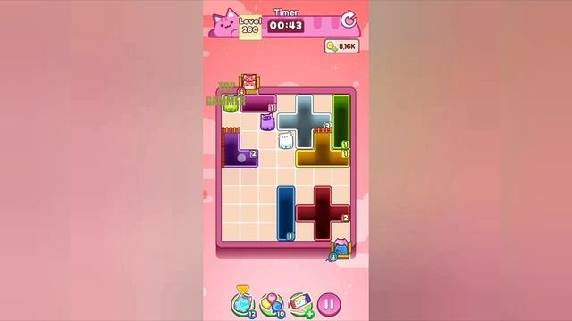 Как пройти Уровень 260 в Drop the Cat! (Решение)