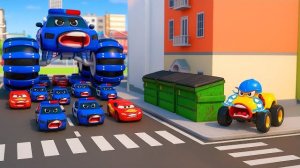 Машинки летают и прыгают! Развивающие мультики Машины помощники. Мультфильмы про машинки