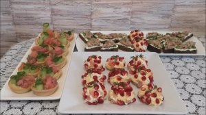 Закуски на праздничный стол.Закуски на праздник Новый Год новогодний стол Быстрые закуски за 5 минут