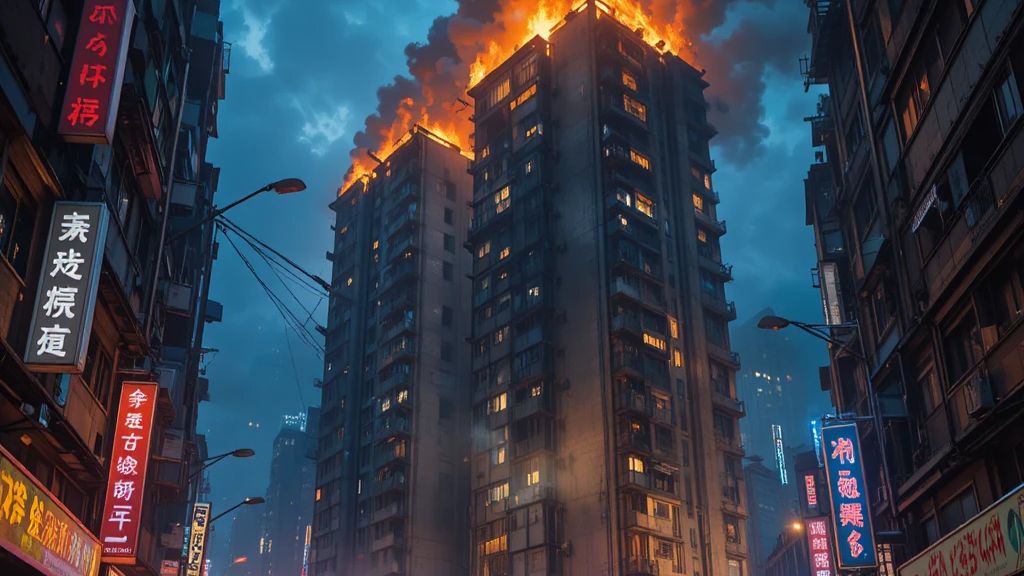 Последствия пожара в Гонконге смотреть онлайн