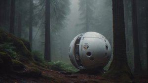 Научно-фантастический пейзаж с атмосферной музыкой для медитации и релаксации.