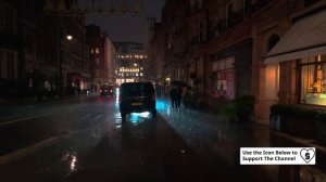 🌧️ Лондон ночью 2025: потрясающая прогулка по дождливым улицам! ✨