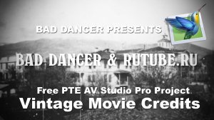 Free PTE AV Studio project - Vintage Movie Credits_ID 03122025