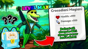 МАКСИМАЛЬНАЯ ЭВОЛЮЦИЯ Crocodiani Magiani! ЧТО ЗА СУНДУК ОТ РАЗРАБОТЧИКА в Brainrot Evolution? ROBLOX