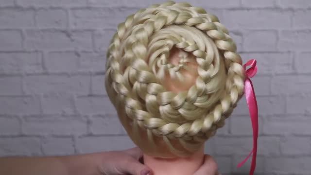 Мастер класс по плетению косы улитка