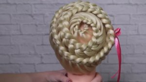 Мастер класс по плетению косы улитка