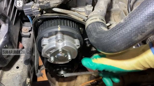 Замена ремня ГРМ на автомобилях Субару с 4-х вальными двигателями семейства EJ и EL смотреть онлайн