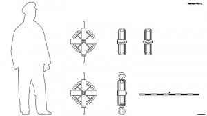 Канатный блок D. Чертёж.