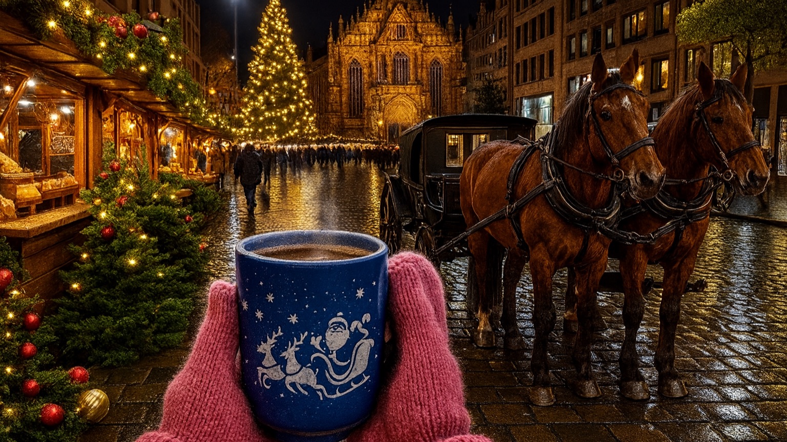 Мюнхен прогулка по городу | Путешествие по Европе | Рождественская ярмарка Германия 4K