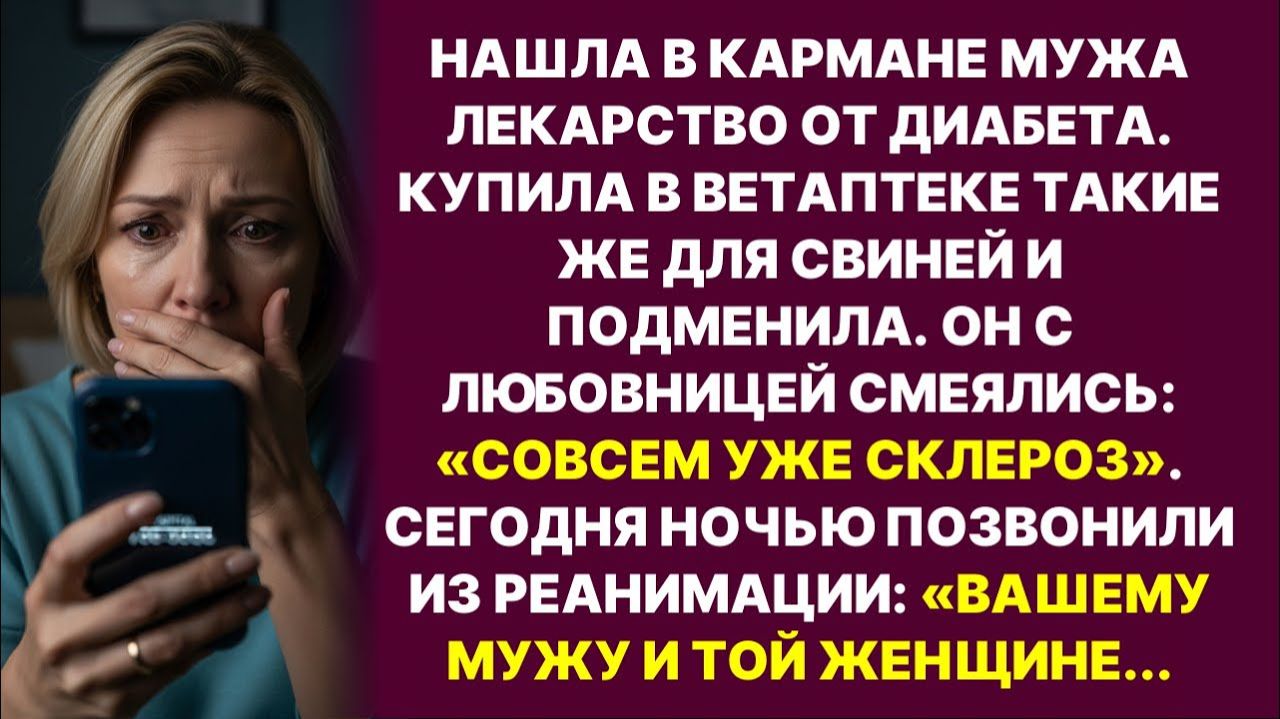 Муж орал «Ты старая, таблетки путаешь». А ночью...|История из жизни |Слушать Истории | Аудио рассказ