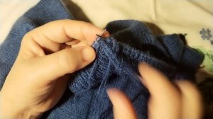 Фабричное закрытие резинки 1*1 спицами, не мастер класс.