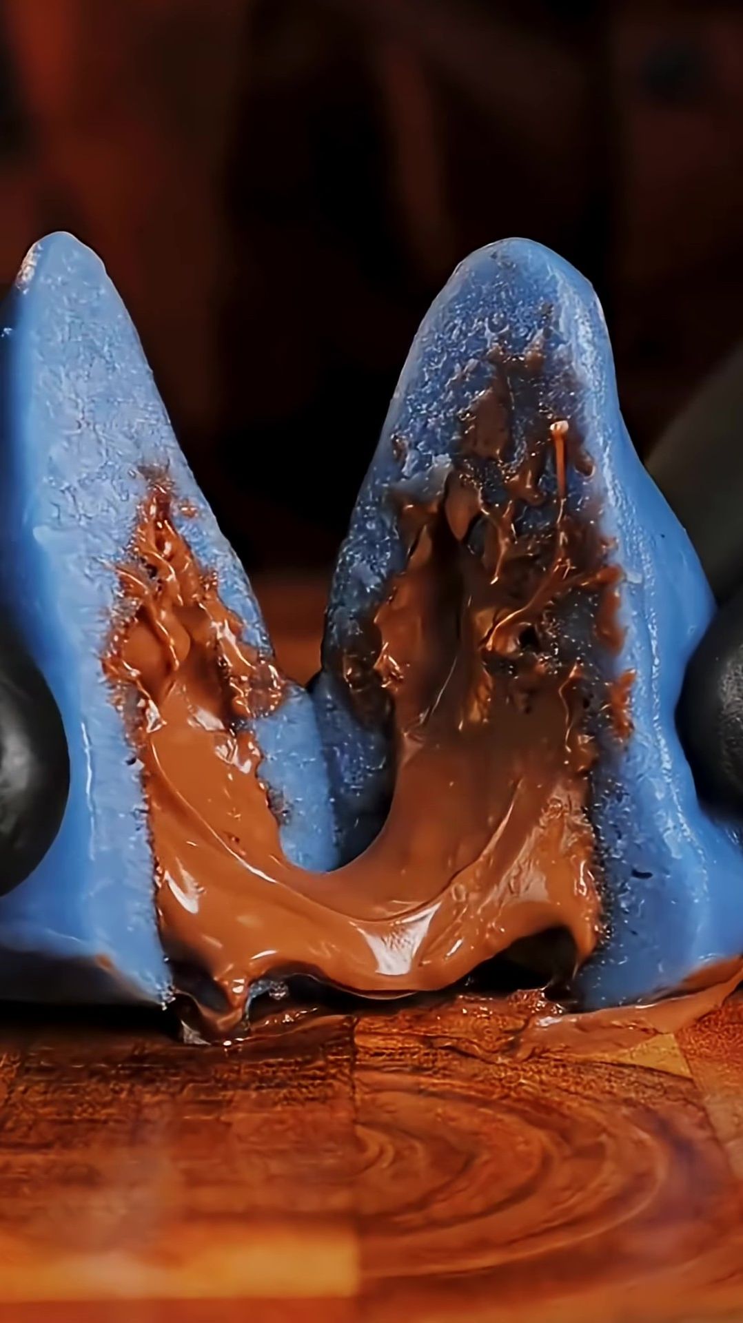 Цветочный шоколадный десерт