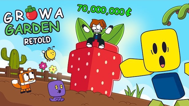 Смешная история в игре ВЫРАСТИ САД ПО НОВОМУ! Анимация Роблокс