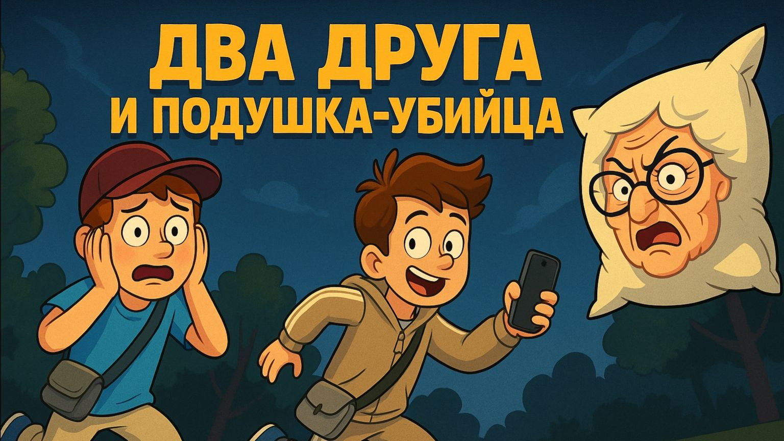 Два друга и ПОДУШКА-УБИЙЦА 