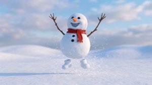 Я весёлый снеговик ❄️ Новогодняя песенка для детей | Песни про снеговика и Новый год