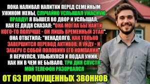 Я Разливал Напитки Ужином И Случайно Услышал Разговор Жены... l Истории Из Жизни
