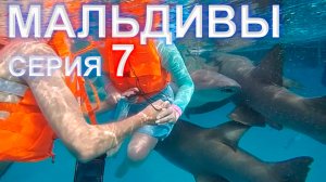 Дорога на Мальдивы - 7 серия. Остров Фериду, плаваем с акулами, песчаная коса, тропический ливень🏝️