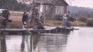 поимка форели