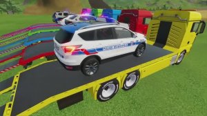 Дружный патруль: Помогаем всем! Полицейские машинки в деле.