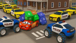 Машинки летают и прыгают! Развивающие мультики Машины помощники. Мультфильмы про машинки