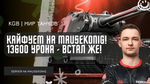 SERVER ★ У НЕГО ВСТАЛ НА МЕНЯ! 13600 УРОНА - СЕРВЕР КАЙФУЕТ НА MAUSEKONIG!