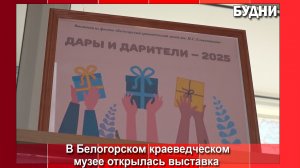 Выставка «Дары и дарители» открылась в музее Белогорска