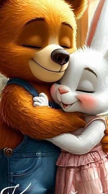 Объятия -язык любви,понятный всем. Обнимайте друг друга.